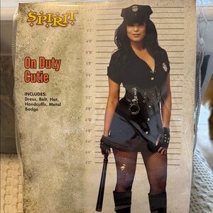 Spirit Black Police Costume